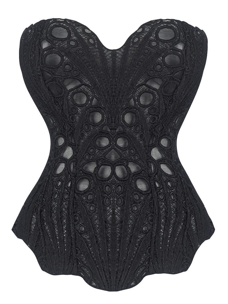 Vibecurve® Women's Lace Up Shapewear Tube Top Tummy Control Shapewear for Women