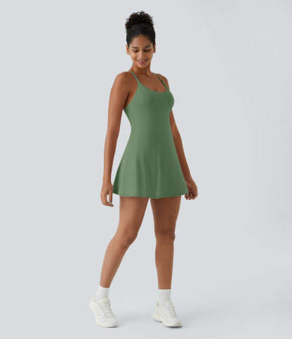 Vibecurve® Open Back Slip-On Sports Dress