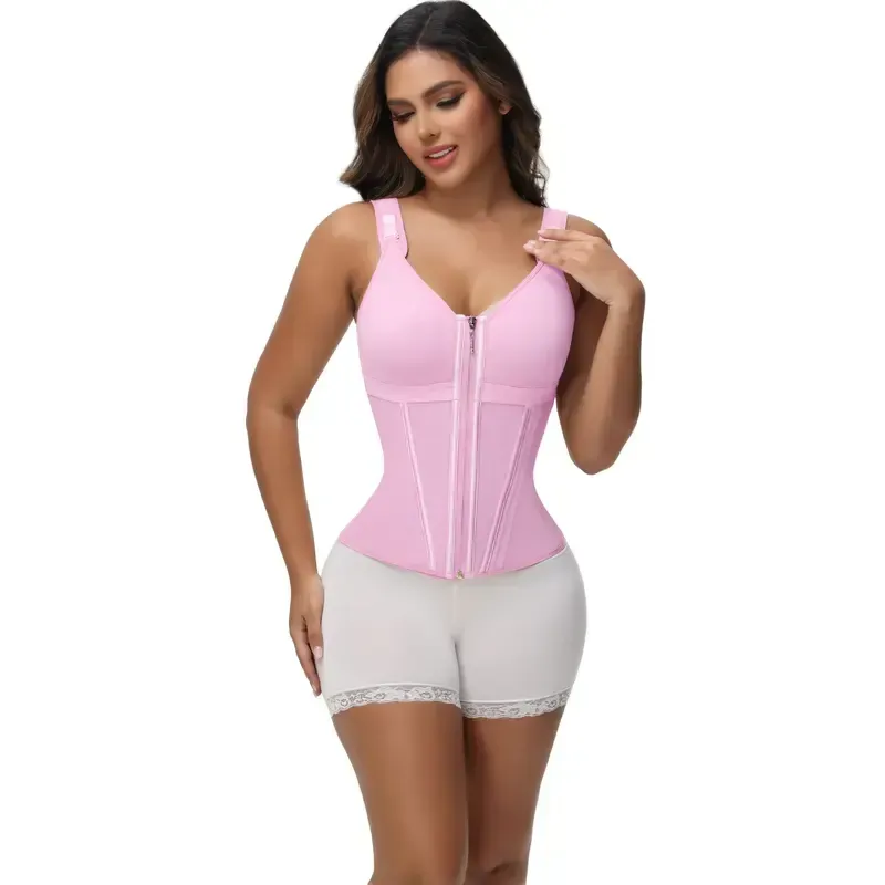 Vibecurve®Women's Waist Shaper With Bra, Belly Band, Fitness Shapewear With Adjustable Straps