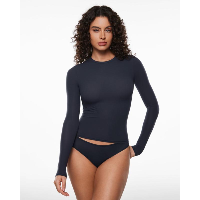 Vibecurve® Soft Single-Layer Basic Long Sleeve Shirts