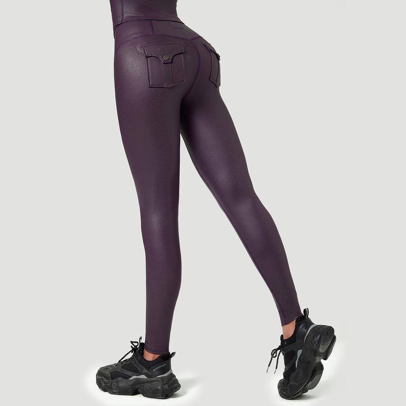 Vibecurve® Women’s Faux Leather Cargo Leggings