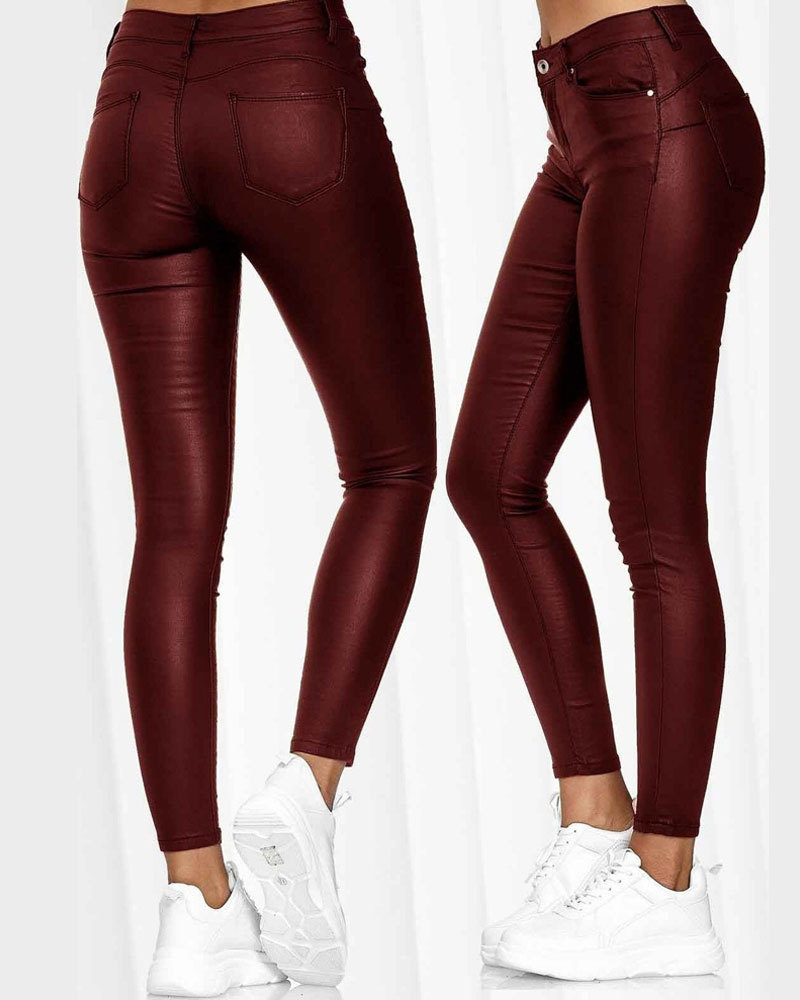 Vibecurve®Women's High Waist Slimming Eco-Leather Pants