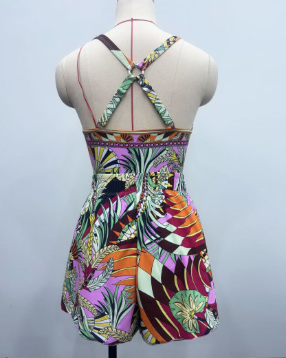 Vibecurve® Printed Swimsuit Shorts Set