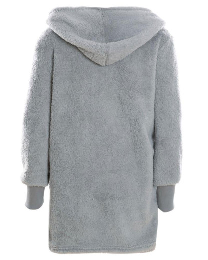 Vibecurve® Solid Color Plush Three-piece Pyjama Set, Fluffy Pajamas