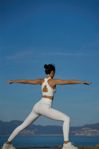 Vibecurve® Cross Backless High Elastic Thin Fit Comfortable Elegant Sports Vest Top Yoga Wear Bra