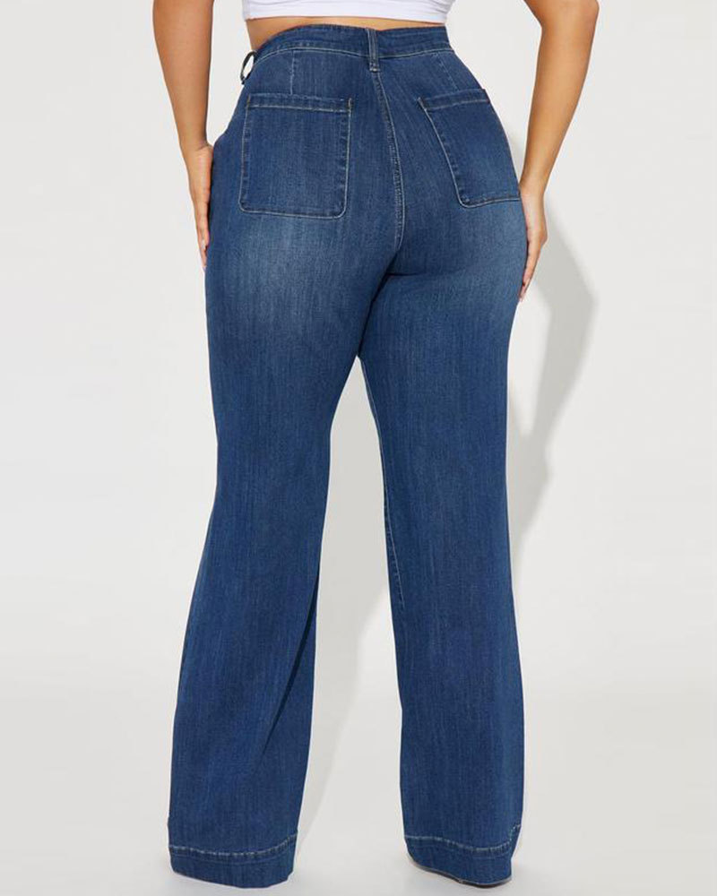 Vibecurve® Tall Stretch Trouser Jeans - Dark Wash