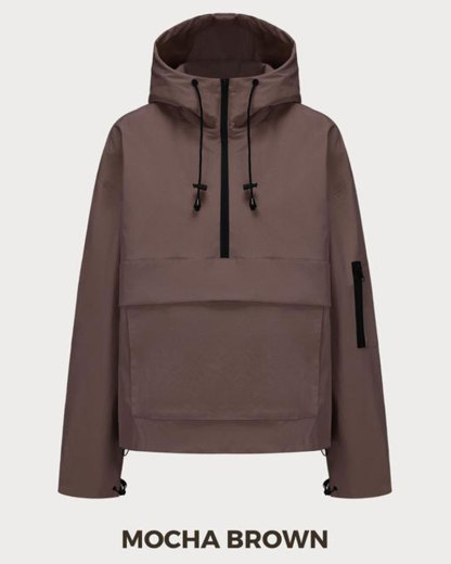 Vibecurve® StormTex Waterproof Oversized Fall Hoodie Coat