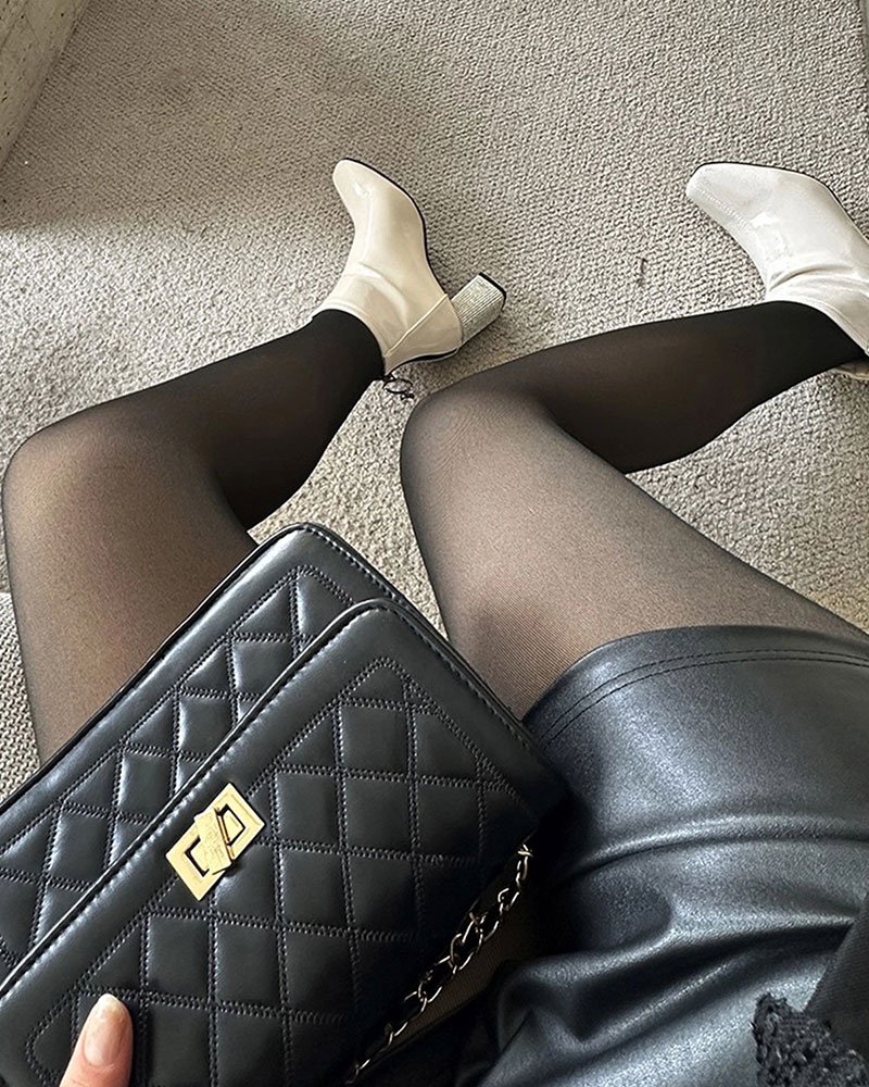 Vibecurve® Hip-Lifting Tights With Fleece Lining Thermal Leggings