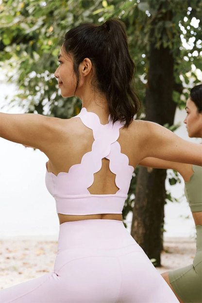 Vibecurve® Cross Backless High Elastic Thin Fit Comfortable Elegant Sports Vest Top Yoga Wear Bra