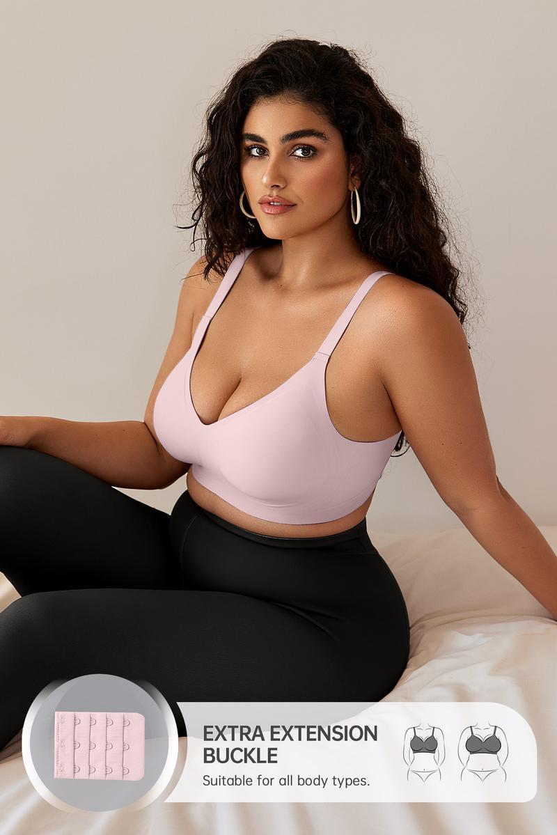 Vibecurve® Women Comfortable Push Up Bras Wireless Seamless Full Coverage Bra 