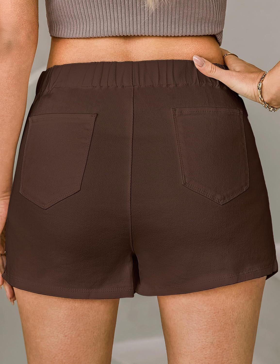 luvamia Jean Skorts for Woman High Waisted Pull On Stretchy Denim Wrap Skirt with Shorts Trendy Asymmetrical Skort