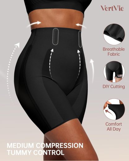 Vibecurve® High Waisted Tummy Tuck And Butt Lift Body Shaping Shorts