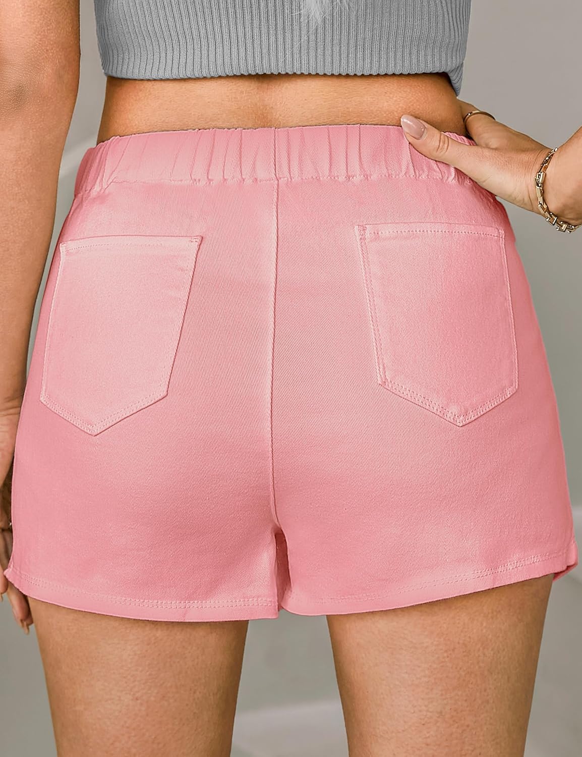 luvamia Jean Skorts for Woman High Waisted Pull On Stretchy Denim Wrap Skirt with Shorts Trendy Asymmetrical Skort