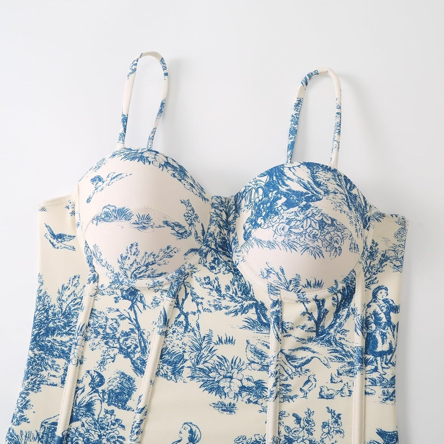 Vibecurve® Pool Party Outfits for Women Swimsuit with Skirt Retro Swimsuit Hawaiian Outfits Beachwear Outfits Bikini Cover Up