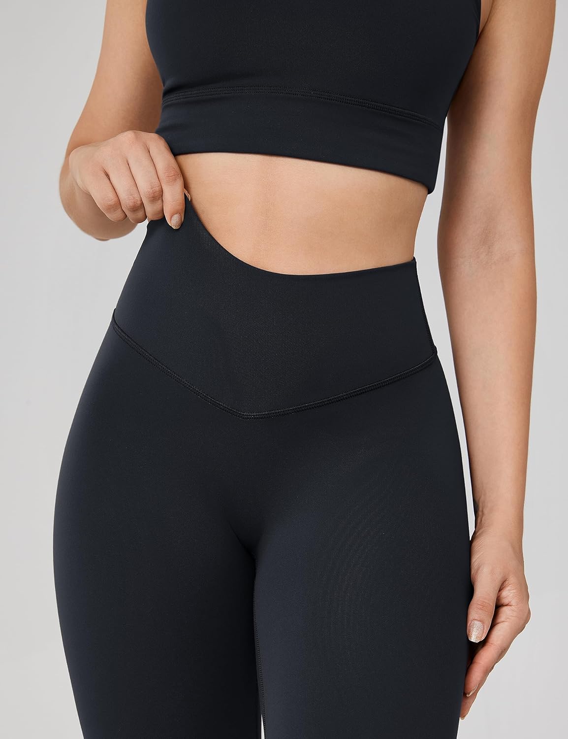 Vibecurve® Hugcurve No Front Seam High Waisted Workout Leggings for Women Buttery Soft Yoga Pants Gym Athletic Tights - 25''