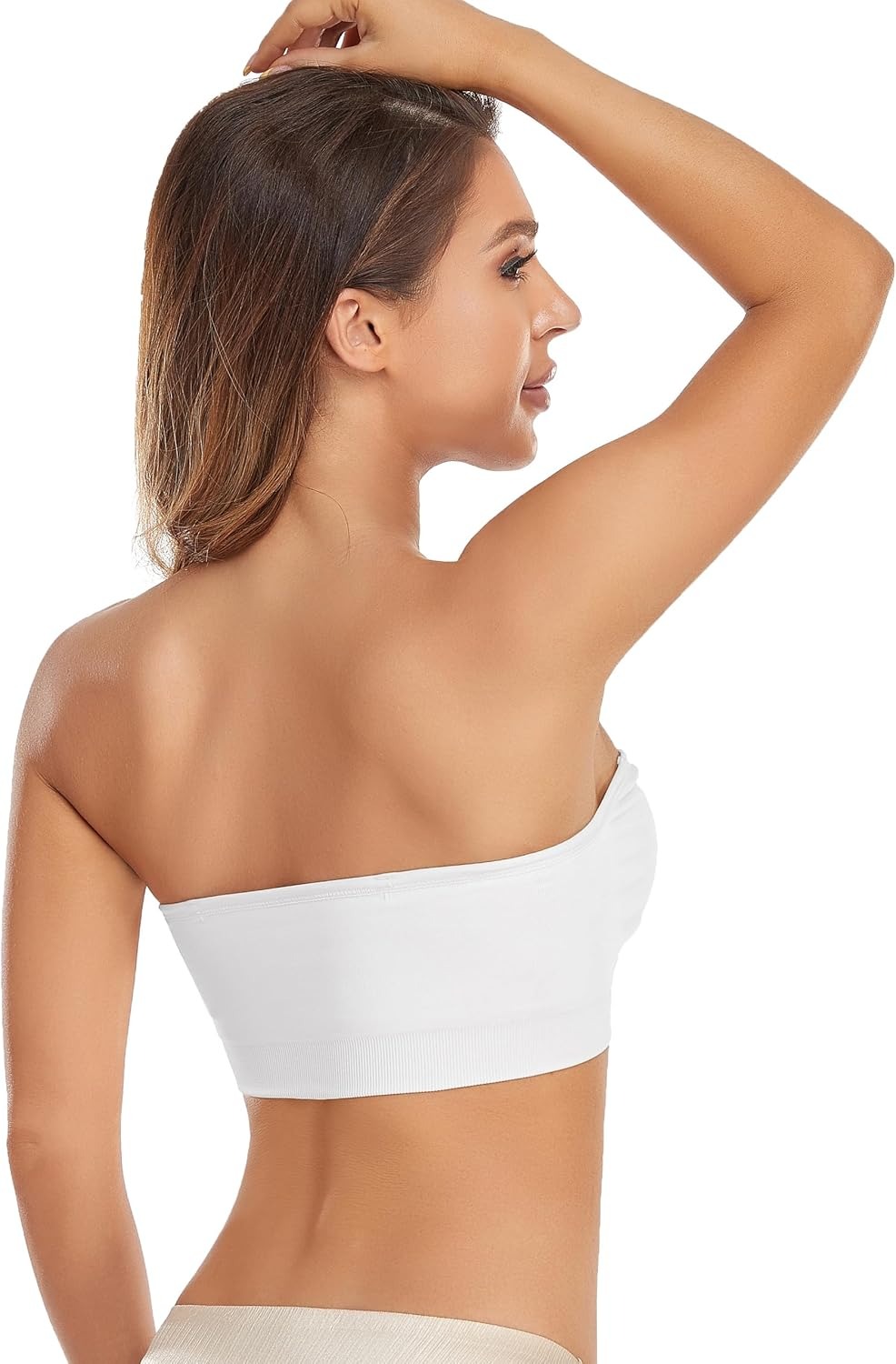 Vibecurve® Strapless Women's Anti-Slip Silicone Pad Bra Wireless Tubular Top Bra