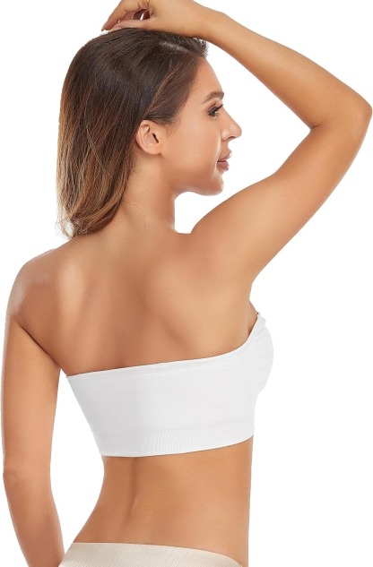 Vibecurve® Strapless Women's Anti-Slip Silicone Pad Bra Wireless Tubular Top Bra