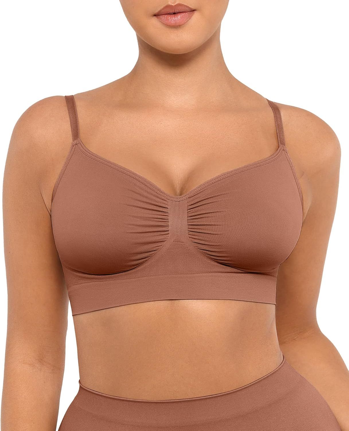Vibecurve® Bralettes for Women with Support Comfortable Bras No Underwire Seamless Everyday Bras