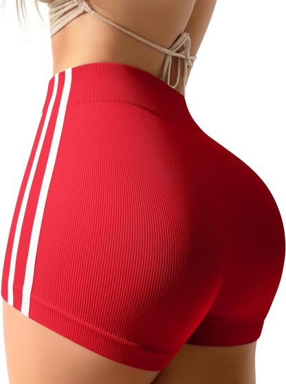 Vibecurve® Fashion Side Stripe Yoga Shorts