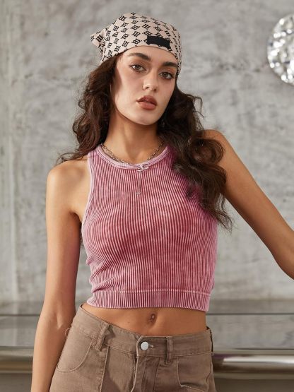 Vibecurve® Women's Solid Racerback Sports Tank Top