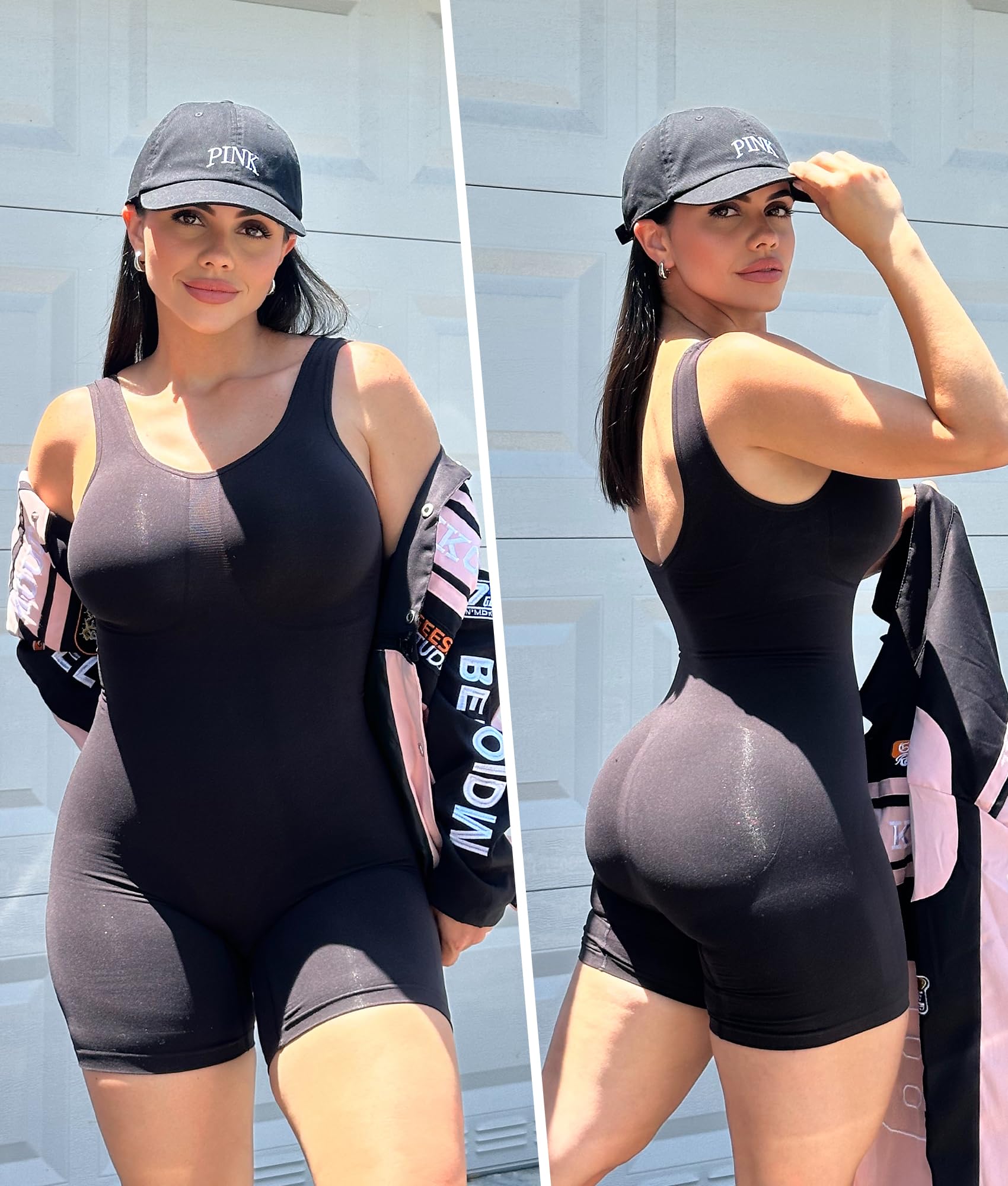 Vibecurve® Shapewear Bodysuit for Women Tummy Control Scoop Neck Mid Thigh Sculpting Body Shaper