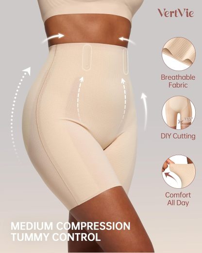 Vibecurve® High Waisted Tummy Tuck And Butt Lift Body Shaping Shorts