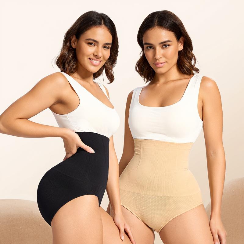 Women's Tummy Control Shapewear Panties Hi-Waist Body Shaper Underwear Slimming Briefs Compression Minimalist