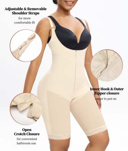 Vibecurve® Fajas Colombianas Moldeadoras Shapewear Tummy Control High Waisted Shorts Butt Lifting Faja Body Shaper Bodysuits