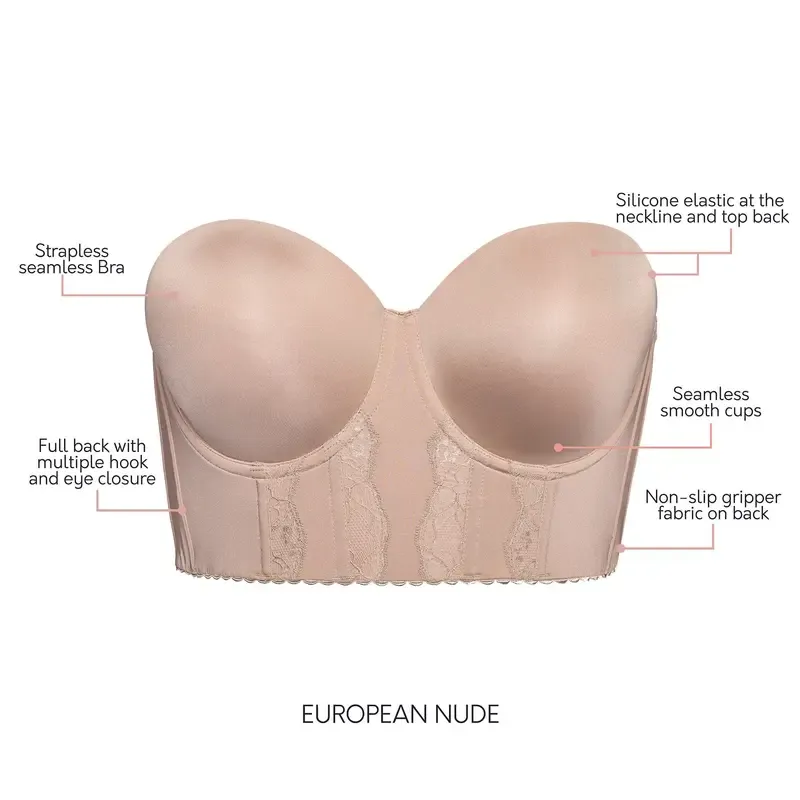 Vibecurve® Women's Anti-Slip Strapless Support Bra