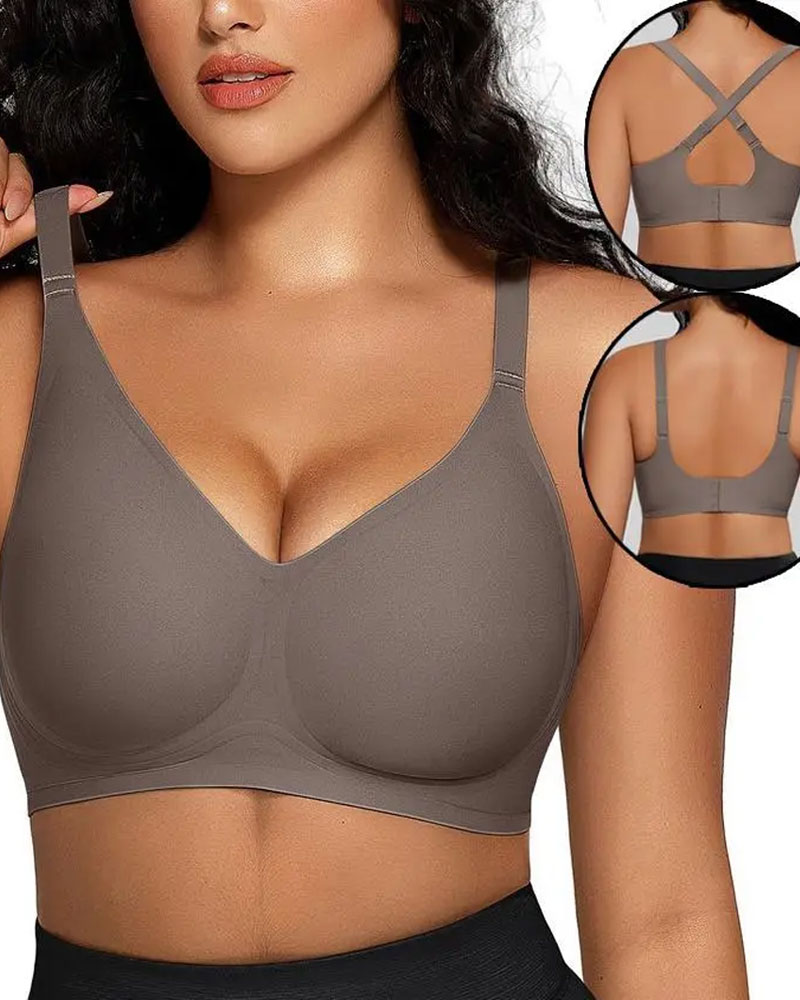 Vibecurve® Women Comfortable Push Up Bras Wireless Seamless Full Coverage Bra 