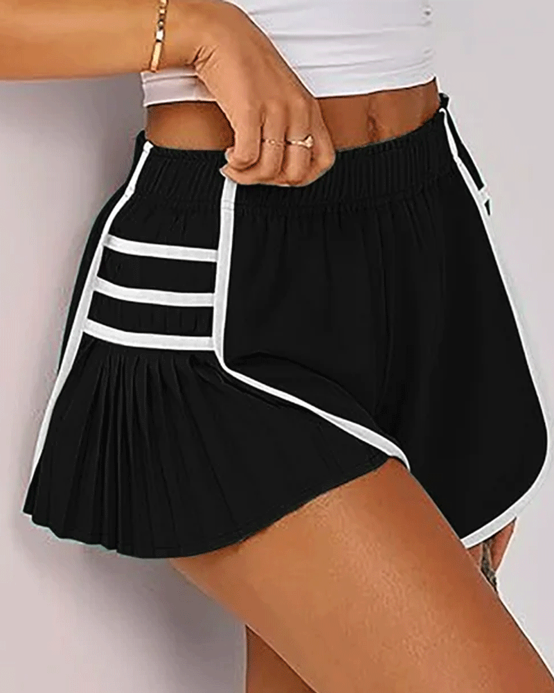 Vibecurve®Sports Quick-Drying Pleated Gym Shorts