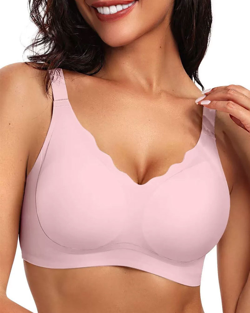Vibecurve® Scalloped Wireless Push Up Bras