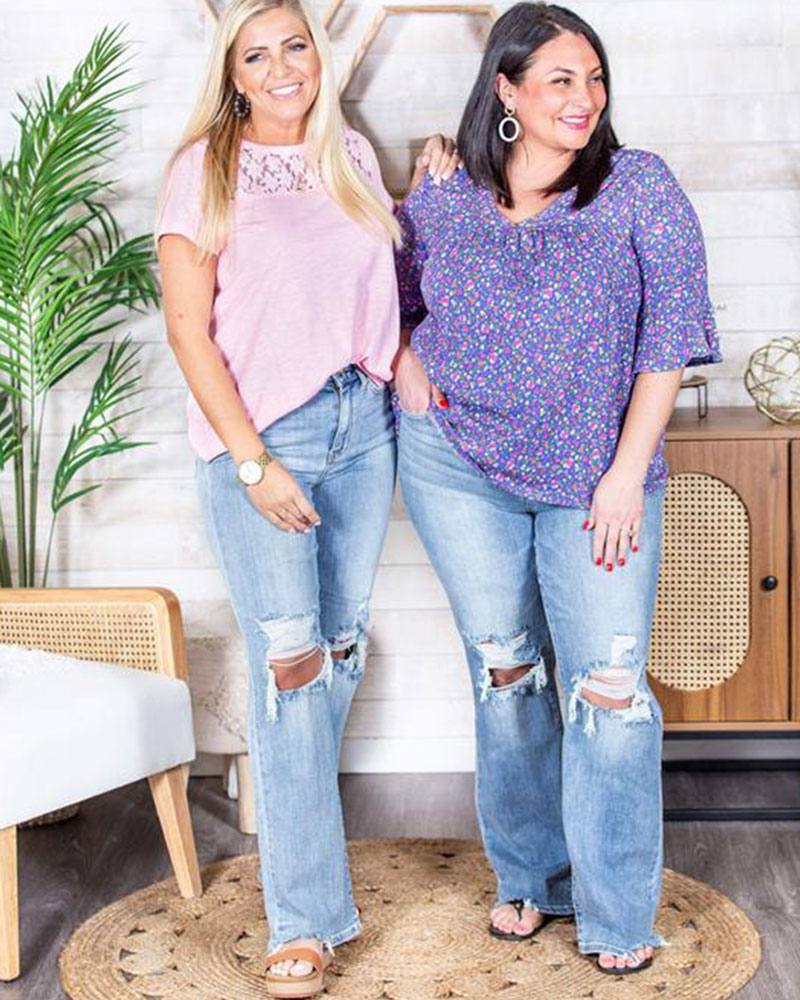 Vibecurve® Blue Jeans Ladies In The 90s