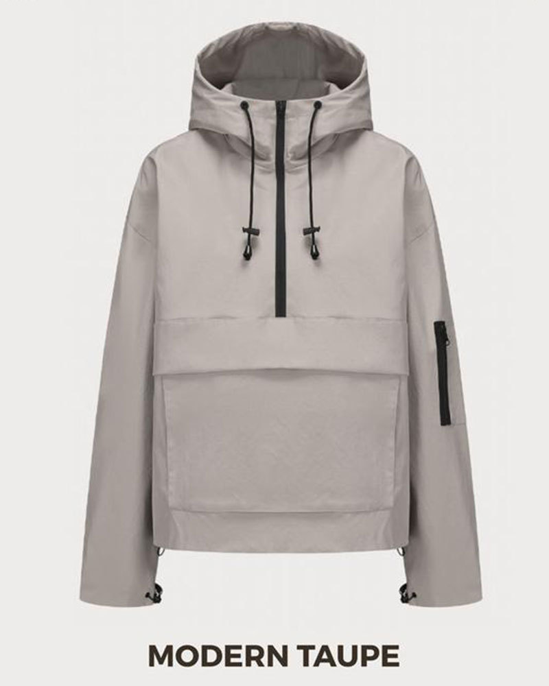 Vibecurve® StormTex Waterproof Oversized Fall Hoodie Coat