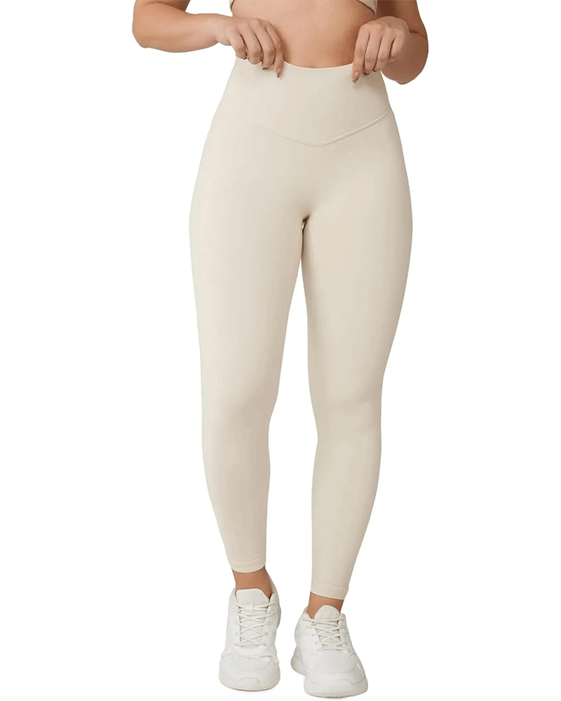 Vibecurve® No Front Seam High Waisted Workout Leggings for Women - 25''