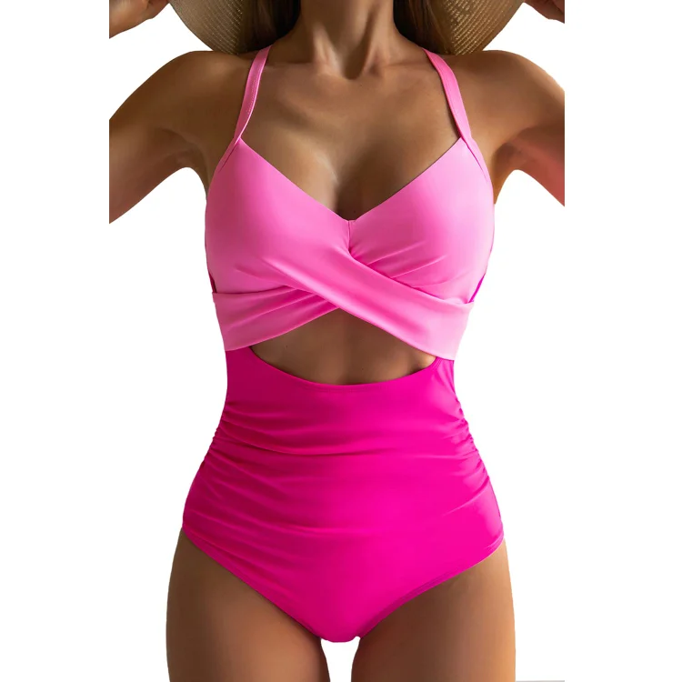 Vibecurve® Women's One Piece Swimsuits Tummy Control Cutout High Waist