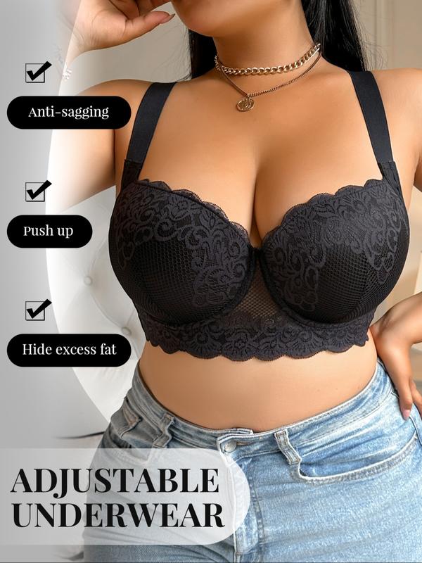 Vibecurve® Plus Size Bras for Women Bra Supportive Underwire Bra
