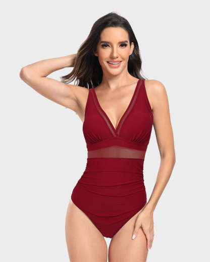 Vibecurve® Sexy Mesh Tummy Control Swimsuit