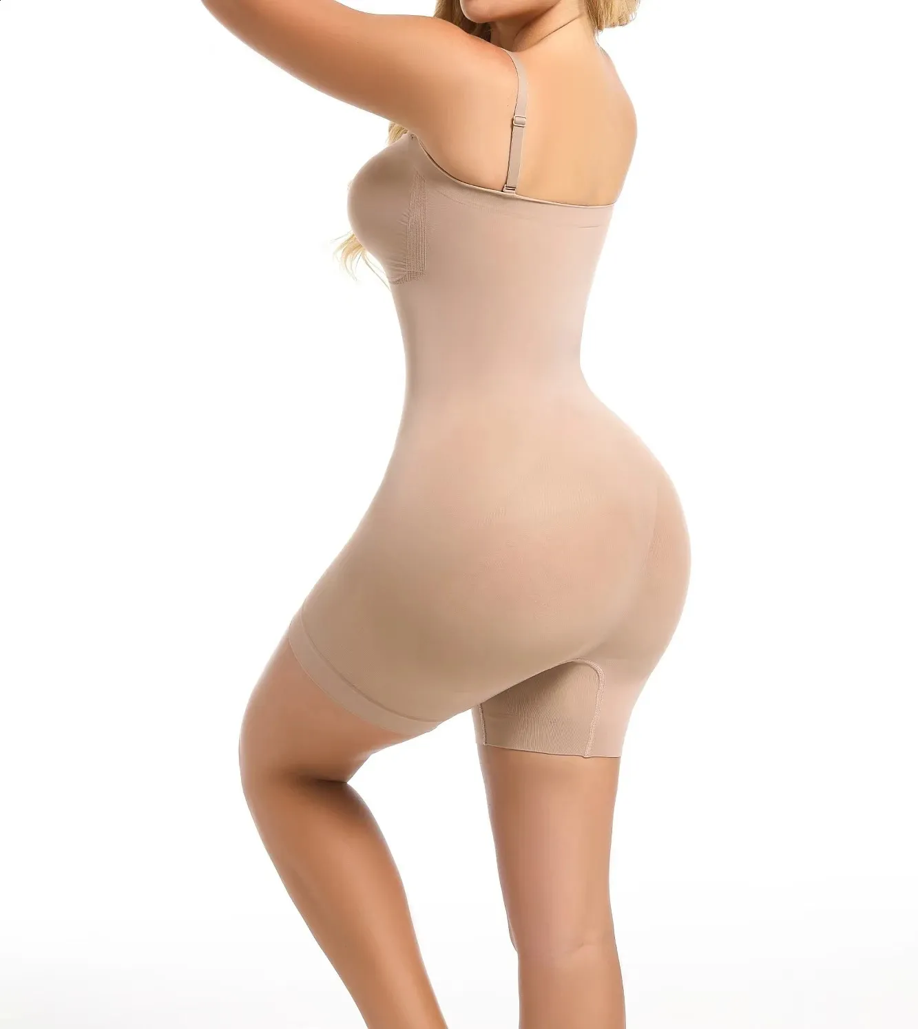 Vibecurve® Seamless Strapless Bodysuit with Removable Straps