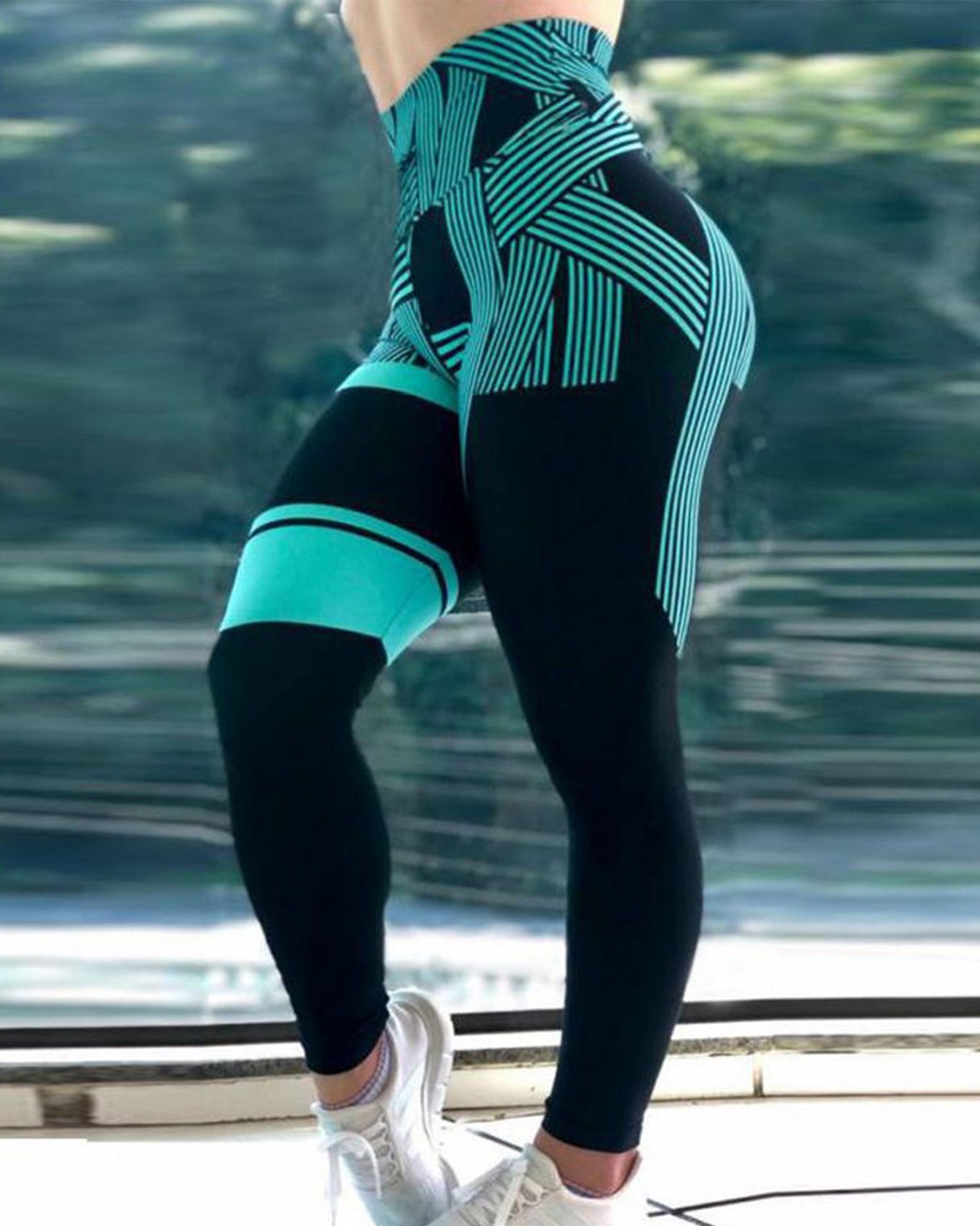 Vibecurve® Line Printed Yoga Pants