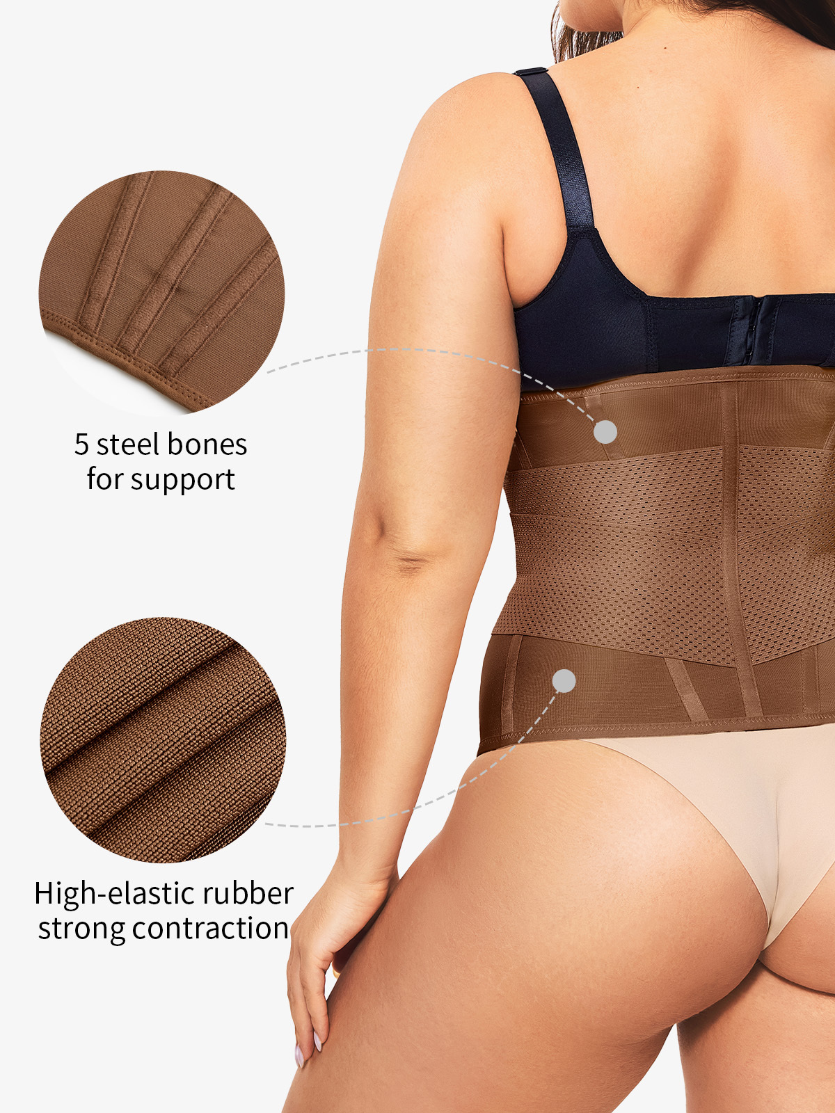 Vibecurve® Womens' Waist Trainer Tummy Control Waist Cincher Slim Body Shaper