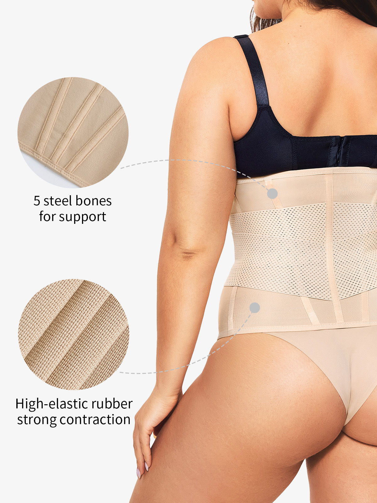Vibecurve® Womens' Waist Trainer Tummy Control Waist Cincher Slim Body Shaper