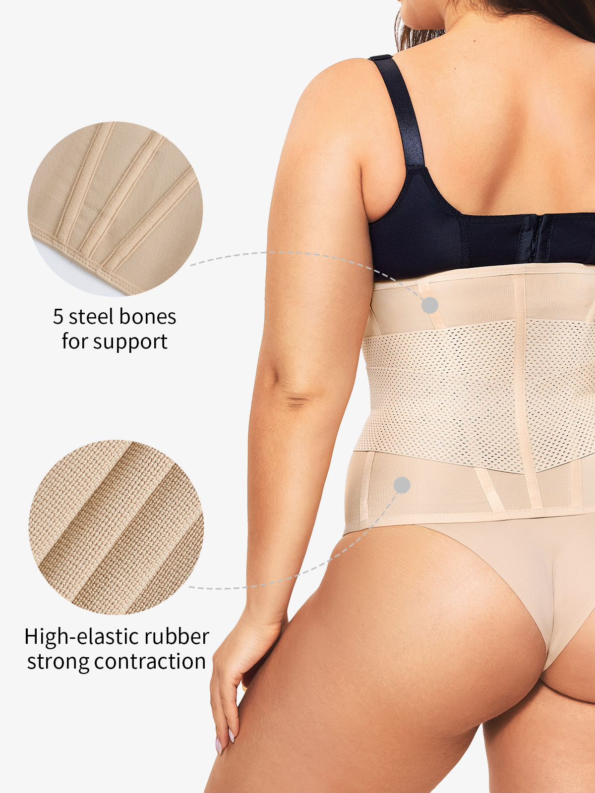 Vibecurve® Womens' Waist Trainer Tummy Control Waist Cincher Slim Body Shaper