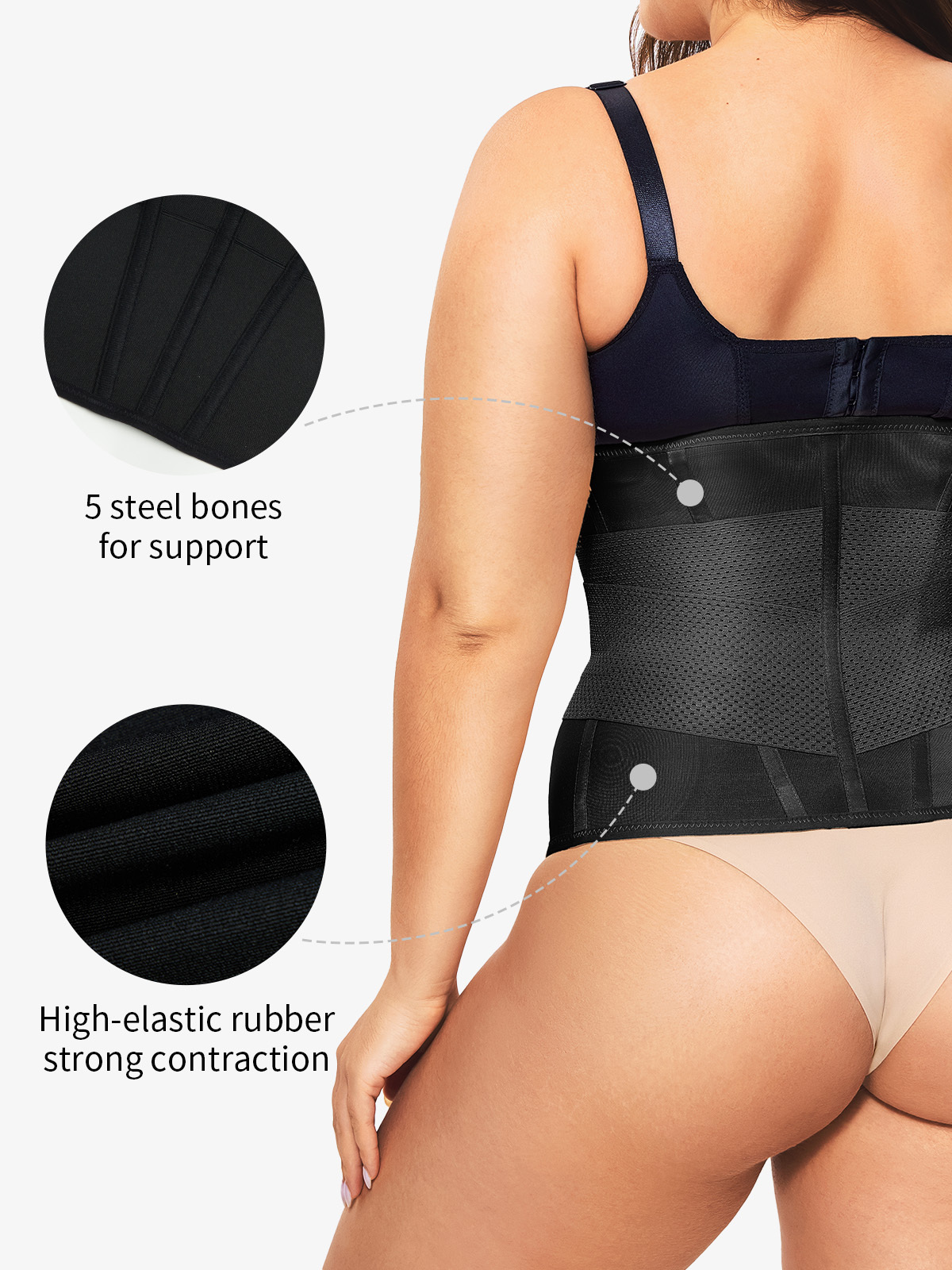 Vibecurve® Womens' Waist Trainer Tummy Control Waist Cincher Slim Body Shaper