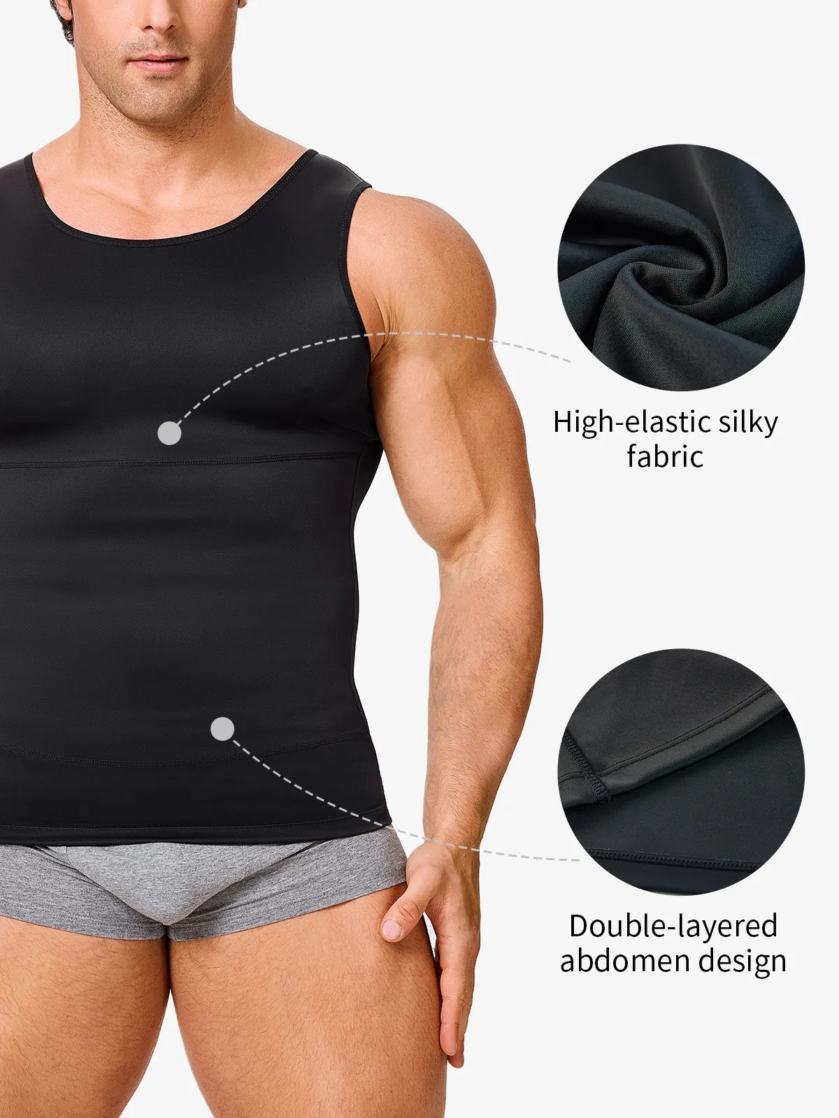 Vibecurve® Mens Slimming Body Shaper Vest