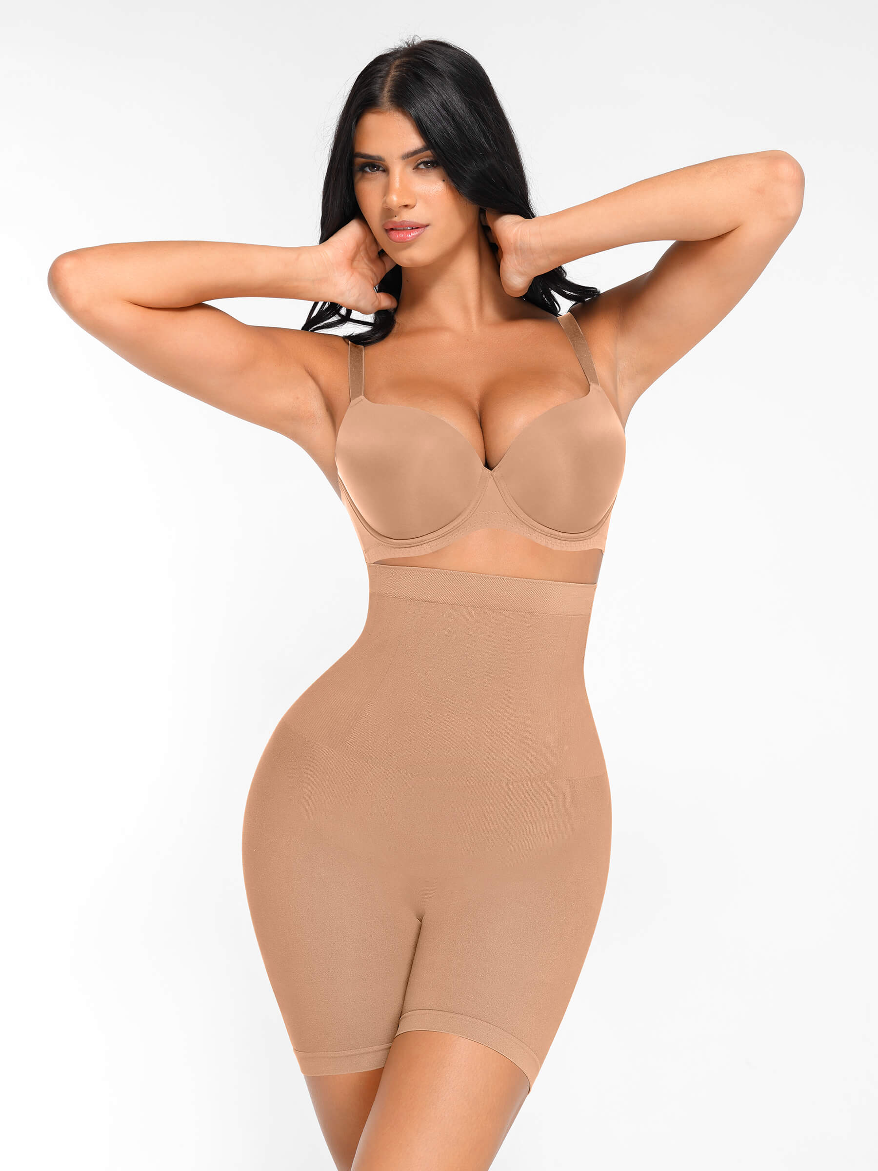 Vibecurve®High Waist Tummy Control Postpartum Belly Slimming Boyshort Seamless Fitness Sports Shorts