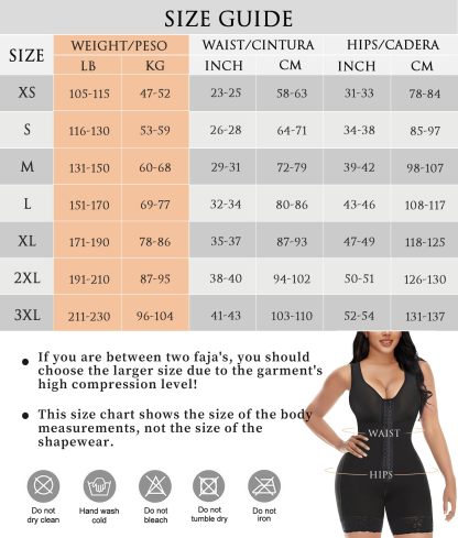 Vibecurve Fajas Colombianas Shapewear for Women Tummy Control Post Surgery Full Body Shaper Butt Lifter with Zipper Crotch