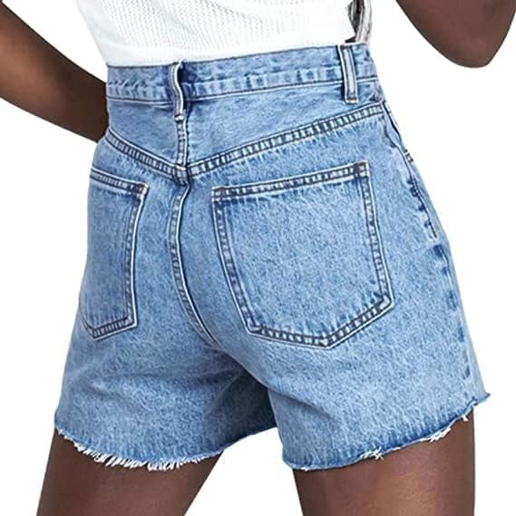 Vibecurve® Womens Crossover Jean Shorts