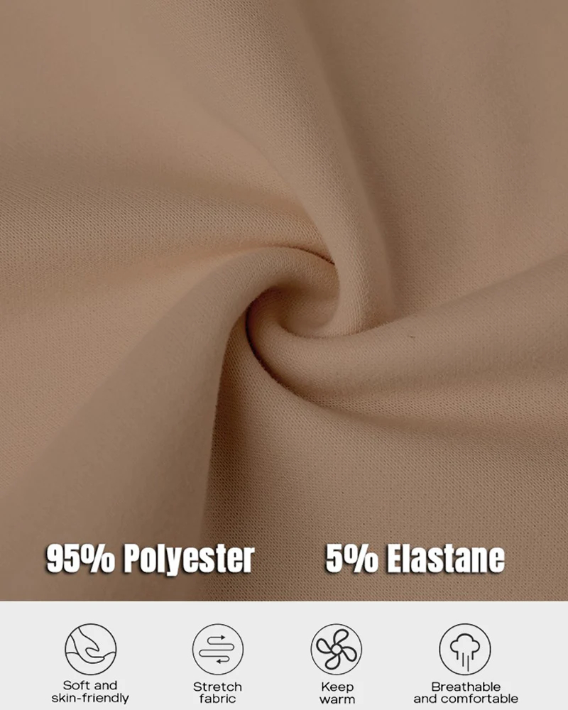 Vibecurve® Casual Long Sleeve Zipper Slit Oversized Sweatshirt