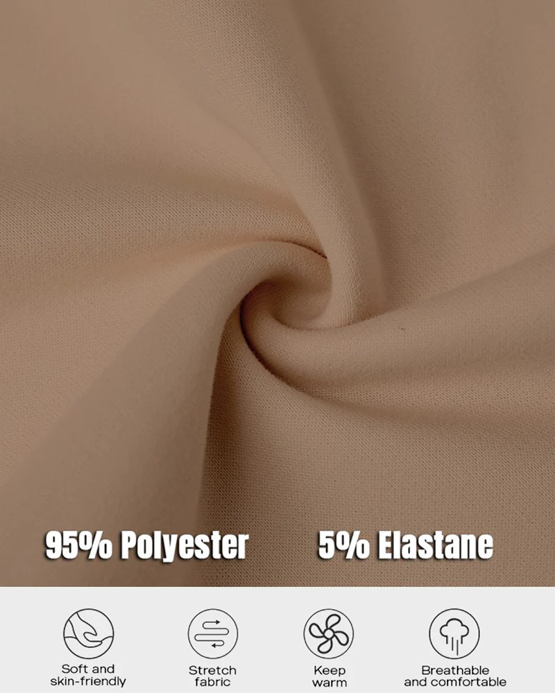 Vibecurve® Casual Long Sleeve Zipper Slit Oversized Sweatshirt